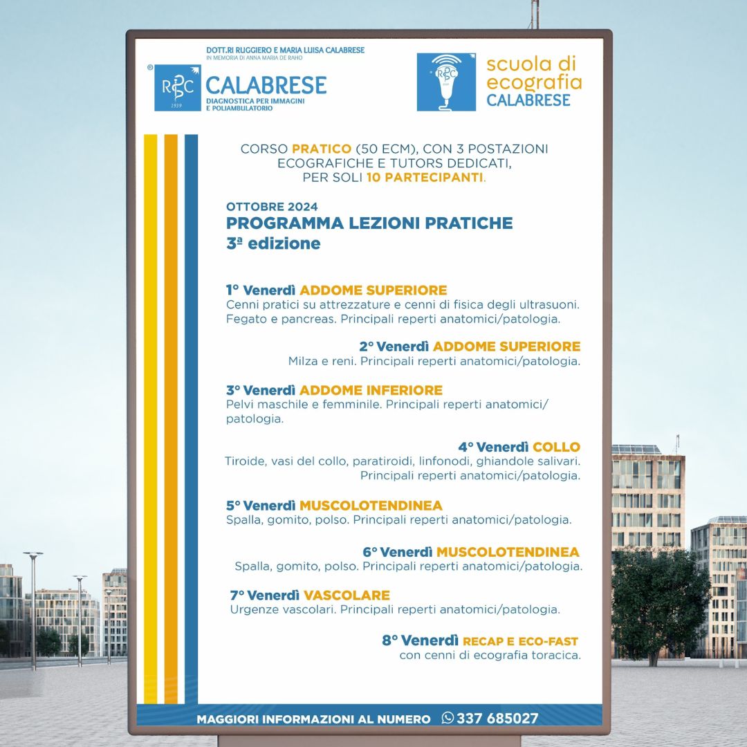 Centro Diagnostico Calabrese - locandina - evento - grafica - visual communication